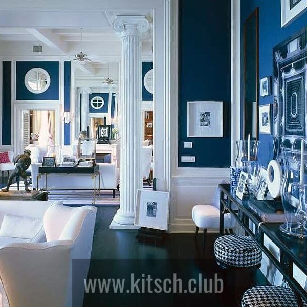 Стиль гжель в дизайне интерьера